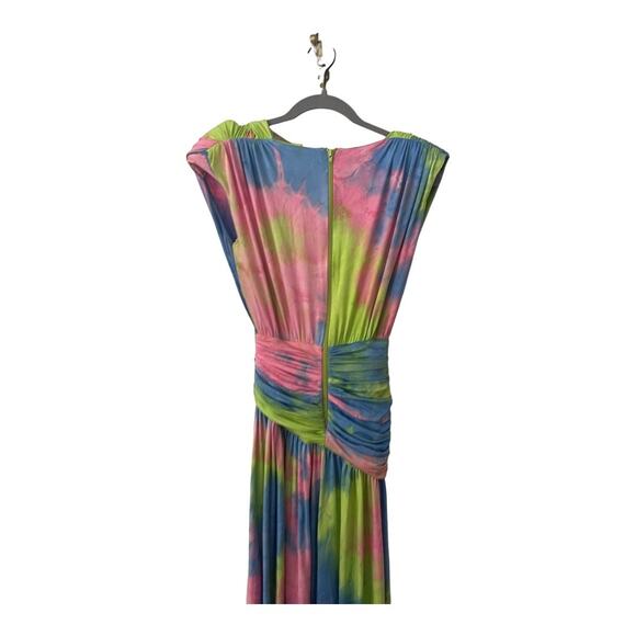 Bronx and Banco Maya Robe Gown Maxi Tie Dye Multicolor Gala Prom Beachy Size S - Picture 16 of 16